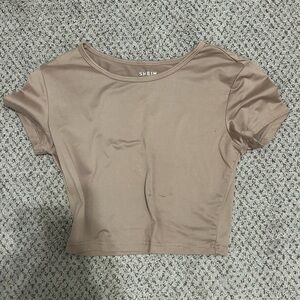 SHEIN Classic Beige Crop Top